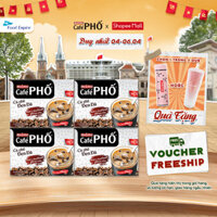 Combo 4 hộp Cà phê Phố Đen Đá - Maccoffee (hộp 10 gói x 16g)