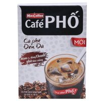 COMBO 4 HỘP CÀ PHÊ PHỐ ĐEN ĐÁ MACCOFFEE - hộp (10 gói x 16gr)