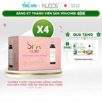 Combo 4 hộp Collagen chống lão hóa săn chắc da Nucos Spa 13500 50ml x 40 chai