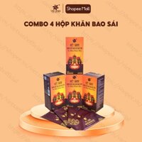 Combo 4 Hộp Khăn Ướt Thường Lau Bàn Thờ VIỆT XANH  Bao Sái Ban Thờ Tiện Lợi Từ Tinh Dầu Tự Nhiên, An Toàn Sức Khoẻ