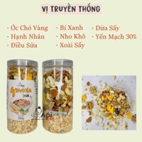 [COMBO 4 HỘP] Ngũ Cốc Dinh Dưỡng Granola 30% Yến Mạch 2kg - 4 Vị (Socola - Trà Xanh - Truyền Thống - Đặc Biệt)