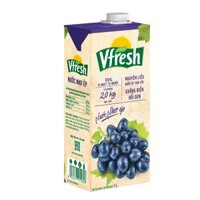 COMBO 4 HỘP NƯỚC VFRESH NHO ÉP 100 - HỘP GIẤY 1L