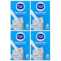 Combo 4 hộp Sữa bột nguyên kem Cô Gái Hà Lan hộp giấy 400g