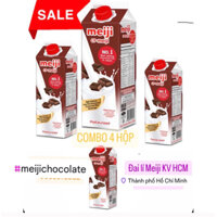 Combo 4 hộp sữa tươi Meiji chocolate 946ML 18.4