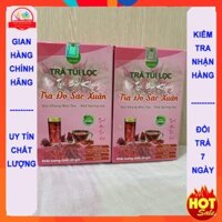 Combo 4 hộp trà đỏ sắc xuân Bảo Khang, trà astiso, gạo lứt, kỳ tử, táo đỏ, hoa hồng, giúp đẹp da