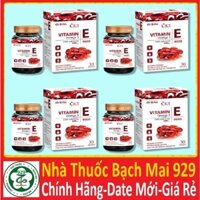 Combo 4 Hộp Vitamin E Đỏ Omega 3 (4 x Hộp 30 viên) - Thực phẩm chăm sóc sắc đẹp