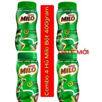 Combo 4 Hủ Sữa Bột Milo 400gram Cao Cấp Thơm Ngon (DATE MỚI)