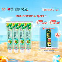 Combo 4 Kem đánh răng Bamboo Salt Muối Tre 140g/tuýp