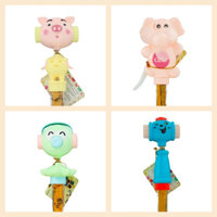 Combo 4 Kẹo đồ chơi - Đồ chơi trẻ em có kẹo cho bé từ 3 tuổi combo QUẠT CON VOI, CHUÔNG LẮC LƯ, BẠCH TUỘC, BÚA LẮC LƯ