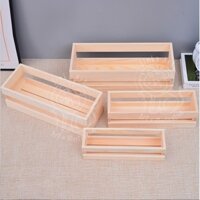 Combo 4 Khay hộp gói quà, pallet gỗ thông tự nhiên kích thước khác nhau