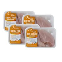 Combo 4 khay phi lê ức gà không da Japfa khay 500g