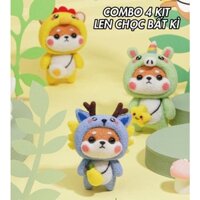Combo 4 kit len chọc tự làm có hướng dẫn, chọn mẫu bất kì trong Lặt Vặt