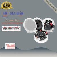 Combo 4 loa âm trần Wifi không dây cho quán cafe