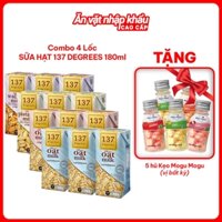 [COMBO 4 LỐC] Sữa Hạt 137 Degrees Thái Lan Dinh Dưỡng Không Đường, Không Đậu Nành Thơm Ngon, Không Chất Bảo Quản (180ML)