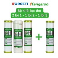 Combo 4 lõi lọc Bộ lọc thô số 1,2,3 lõi số 1 cho máy lọc nước KANGAROO hàng chính hãng