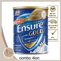 Combo 4 lon Ensure gold hương vani date mới nhất 2025