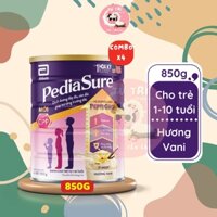 Combo 4 lon sữa bột Pediasure CPP lon 850g dành cho trẻ từ 1-10 tuổi.