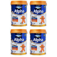 Combo 4 lon sữa Dielac Alpha số 3 900g cho trẻ 1-2 tuổi