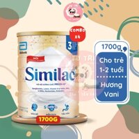 Combo 4 lon sữa Similac 1+ Abbott lon 1700g Dinh Dưỡng 5G dành cho bé từ 1-2 tuổi.