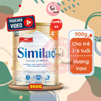 Combo 4 lon sữa Similac 4 lon 900g Dinh Dưỡng 5G dành cho trẻ từ 2-6 tuổi.