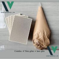 Combo 4 Mặt Gốm, Mặt Sứ Chịu Nhiệt kích thước 97x135x10mm Bếp Hồng Ngoại Bếp Nướng Thịt  Bếp Sấy Hồng Ngoại Sơn Tĩnh Điệ