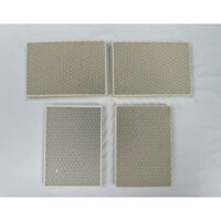 Combo 4 Mặt Gốm Sứ + Keo Bột Gắn Gốm Trong Bếp Hồng Ngoại, Bếp Nướng, Bếp Sấy Hồng Ngoại