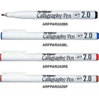 Combo 4 màu bút viết thư pháp Artline Calligraphy EK-242 - Chisel tip 2.0mm