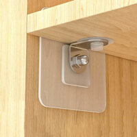 Combo 4 miếng dán đỡ kệ gỗ VINAVU, giúp chia ngăn tủ, không cần đóng đinh - Đơn có ốc thép