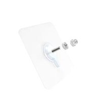 Combo 4 miếng dán đỡ kệ gỗ VINAVU, giúp chia ngăn tủ, không cần đóng đinh - Ốc thép treo rổ 10mm