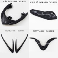 COMBO 4 MÓN AB 2016 - 2019 CHỤP PÔ, CẢN SAU, LỌC GIÓ, KÉT NƯỚC CARBON