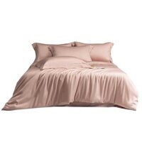 Combo 4 Món Chăn Ga Gối Tencel Microfiber mềm, mịn, mượt, mát, Bộ chăn ga gối nệm cưới