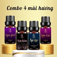 Combo 4 Mùi Nước Hoa Vùng Kín Synkiss - Lưu Hương Cô Bé Cả Ngày Khử Mùi Loại Bỏ Mùi Hôi