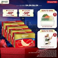 Combo 4 nước yến thật BRAND'S không đường (70 ml x 24 lọ)