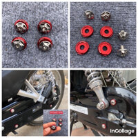 Combo 4 Ốc Salaya +Long Đen Kitaco Lắp Hộp Xích Wave 50/100/110 Cực Đẹp.