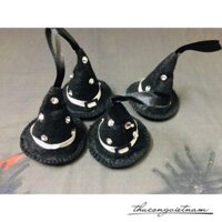Combo 4 phụ kiện Halloween nón phù thủy