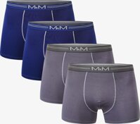 Combo 4 quần sịp đùi nam quần lót nam Cao Cấp Boxer MRM FASHION 2 màu - Xanh &amp; Ghi Đ - XL