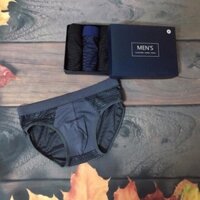 .Combo 4 Quần Sịp Nam Tam Giác Thông Hơi + 4 Đôi Tất Cổ Ngắn.