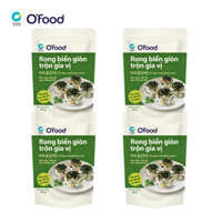 COMBO 4 rong biển giòn trộn gia vị O'food gói 40g