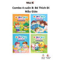 Combo 4 Sách Kỹ Năng Bỏ Túi, Đi Mẫu Giáo Thật Vui (Bộ B): Con Có Nhiều Bạn - Không Khóc Nhè - Đinh Tị