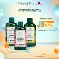 Combo 4 Sữa Tắm Thiên Nhiên Hương British Rose-Moringa-Olive-Shea 250ml