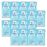 Combo 4 Sữa tươi ít đường bổ sung sữa non Metafresh 110ml, lốc 4 hộp