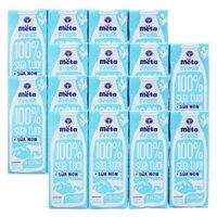Combo 4 Sữa tươi ít đường bổ sung sữa non Metafresh 180ml, lốc 4 hộp