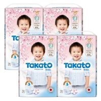 Combo 4 Tã quần Takato siêu mềm mại (XXL, 56 miếng)