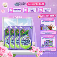 Combo 4 Túi Nước Lau Sàn Ban Mai Thanh Mát MaxKleen (1Kg/túi)