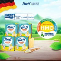 Combo 4 Váng sữa trẻ em Hoff sữa non cho bé ăn dặm bổ sung sữa non Colostrum hỗ trợ hệ miễn dịch, 4 lốc (16 hộp x 55g)