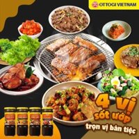 Combo 4 Vị Sốt Ướp Thịt Ottogi Heo - Bò - Gà -Cá/ Sốt Ướp Thịt Hàn Quốc Ngon Số 1 - Thương Hiệu Nổi Tiếng HQ