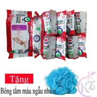 Combo 40 bịch Khăn giấy ướt Baby wipes cao cấp bịch 80g Tặng 1 bông tắm màu ngẫu nhiên