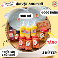 [Combo 400g bánh TẶNG TÓP MỠ ] Bánh Tráng Phơi Sương Muối Tép Hành 300g bơ + 300g TÉP HÀNH - 400g bánh ăn vặt shop đô