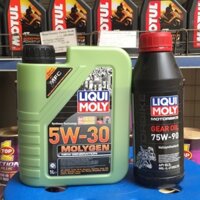 Combo 450k dầu máy, dầu láp liqui cho sh nhập