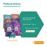 Combo 48 gói Pate Catchy Trộn Vị cho mèo – 3.3kg